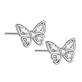 Korean Style Simple Butterfly Stud Earrings For Women, Sweet Daily Wear Elegant Fashion Jewelry view 5