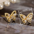 Korean Style Simple Butterfly Stud Earrings For Women, Sweet Daily Wear Elegant Fashion Jewelry view 4