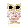 Rhinestone Alloy Owl Brooch For Women Clothing Decoration view 1