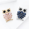 Rhinestone Alloy Owl Brooch For Women Clothing Decoration view 3