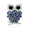 Rhinestone Alloy Owl Brooch For Women Clothing Decoration view 2