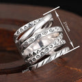 Vintage Distressed Cross Multi Layer Ring For Women, Trendy Style Finger Jewelry view 4