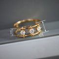European Minimalist Double Layer Ring With Micro Paved Zircon Fashion Jewelry Accessory view 4