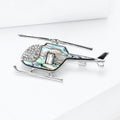Alloy Abalone Shell Helicopter Brooch For Creative Unisex Apparel view 2