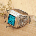 Luxury Noble Style Thumb Ring With UV Sticker Design And Engraved Auspicious Cloud Texture view 4