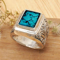 Luxury Noble Style Thumb Ring With UV Sticker Design And Engraved Auspicious Cloud Texture view 3