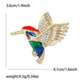 Alloy Rhinestone Hummingbird Brooch For Fashion Suit And Shawl Decoration view 5