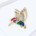 Alloy Rhinestone Hummingbird Brooch For Fashion Suit And Shawl Decoration view 3