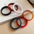 Minimalist Round Resin Geometric Bangle For Women Forest Style Niche Fashion Jewelry view 4