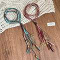 Light Luxury Ethnic Acrylic Crystal Beaded Multilayer Colorful Tassel Sweater Necklace view 2
