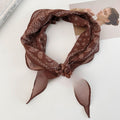 Ethnic Floral Printed Fabric Scarf Necklace For Women Retro Multi Wear Statement Accessory view 3