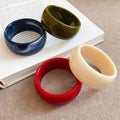 European American Marbled Acrylic Geometric Round Bangle Minimalist Fashion Statement Jewelry view 2