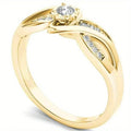European American Cross Border Ring For Women, Niche Cross Loop Design Fashion Jewelry Accessory view 2