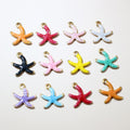 10x10mm Gold Zinc Alloy Charm Pendant No.678384 for DIY Necklace Bracelet Jewelry Making view 2