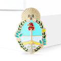 Alloy Enamel Argentina Emblem Brooch Pin For Unisex Lapel Decoration view 2