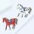 Alloy Enamel Horse Brooch Pin For Suits Coats And Lapels view 4