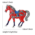 Alloy Enamel Horse Brooch Pin For Suits Coats And Lapels view 6