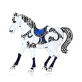 Alloy Enamel Horse Brooch Pin For Suits Coats And Lapels view 5