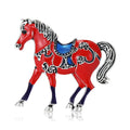Alloy Enamel Horse Brooch Pin For Suits Coats And Lapels view 1