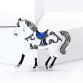 Alloy Enamel Horse Brooch Pin For Suits Coats And Lapels view 3