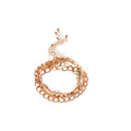 Iron Pendant Bangle Bracelet With Geometric Circle Charm, Minimalist Luxury Women's Jewelry view 5
