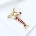 Alloy Enamel Giraffe Brooch Pin For Versatile Clothing Decoration view 3