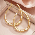 Trendy Asian Style Water Drop Spiral Ear Cuffs For Women, Large Medium Small Middle East Jewelry Earrings view 1