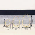 Trendy Asian Style Water Drop Spiral Ear Cuffs For Women, Large Medium Small Middle East Jewelry Earrings view 3