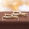 Hollow Design Ear Cuff Earrings For Women, Rhinestone French Elegant Metal Jewelry Accessory view 4