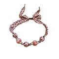 Vintage Ethnic Fabric Acrylic Wood Beaded Scarf Knot Geometric Round Collarbone Necklace view 5