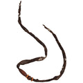 Brown Maillard Cloth Scarf Sweater Necklace With Geometric Tassel Ethnic Style For Women view 5