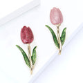 Alloy Enamel Tulip Brooch Pin For Shawls And Cardigans view 4