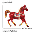 Enamel Alloy Horse Brooch Pin For Fashion Suit Decoration view 5