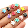 11x9mm 0.3g Gold Zinc Alloy Charm Pendant for DIY Necklace Bracelet Jewelry Making view 3