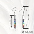 Trendy Colorful Zircon Dopamine Drop Earrings For Women Niche Jewelry view 4