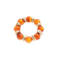 Western Style Acrylic Round Ombre Spliced Geometric Statement Bangle view 5