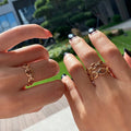 Elegant Princess Style Buckle Ring For Women With Micro Pave Zircon, Refined Statement Accessory view 3