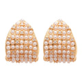 Light Luxury Faux Pearl Zircon Round Geometric French Court Drop Earrings view 5