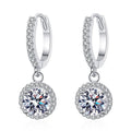 Women's Light Luxury Round Geometric Zircon Drop Earrings, Direct Jewelry view 1