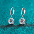Women's Light Luxury Round Geometric Zircon Drop Earrings, Direct Jewelry view 2