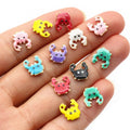 10x10mm Gold Zinc Alloy Charm Pendant for DIY Necklace Bracelet Jewelry Making view 2
