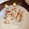 Resin Flower Pearl Tassel Drop Earrings With Silver Pins, Beach Vacation Floral Jewelry view 2