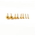 Elegant Stainless Steel Gold Ball Studs Minimalist Round Bead Hypoallergenic Women's Fashion Earrings view 5