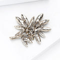 Alloy Rhinestone Palm Tree Brooch Scarf Buckle Pin For Cardigans view 4