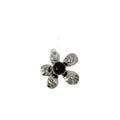 Minimalist Alloy Resin Round Flower Pendant Necklace With Geometric Floral Design For Women view 5