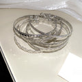 Fashion Plastic Open Cuff Bangle With Flower Star Geometric Charms High End European Style view 4