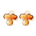 Vintage Maillard Acrylic Flower Tassel Drop Earrings For Women, Floral Pendant Ear Hook Jewelry view 5
