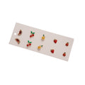 Sparkling Rhinestone Fruit Stud Earrings Alloy Strawberry Cherry Sweet Pastoral Jewelry For Women view 5