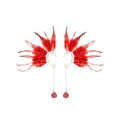Bohemian Feather Resin Pendant Drop Earrings For Women European American Fashion Ear Hooks view 5