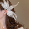 Bohemian Feather Resin Pendant Drop Earrings For Women European American Fashion Ear Hooks view 4